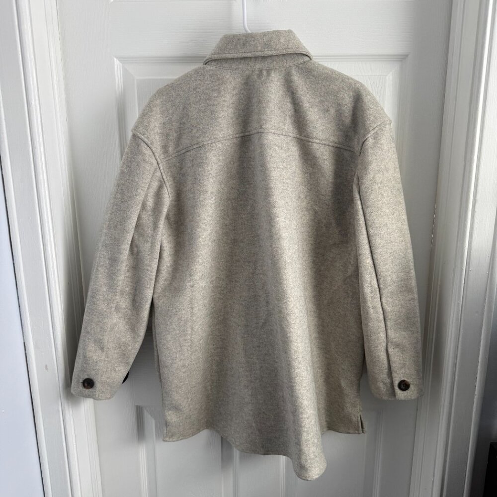 NWOT Women's Croft & Barrow Gray Shirt Jacket Double Jacket Sz XXL - Picture 2 of 4